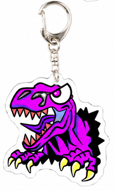 恐竜 アクリルキーホルダー DinoRenny SUE 2個セット（お好きなカラーを選択）