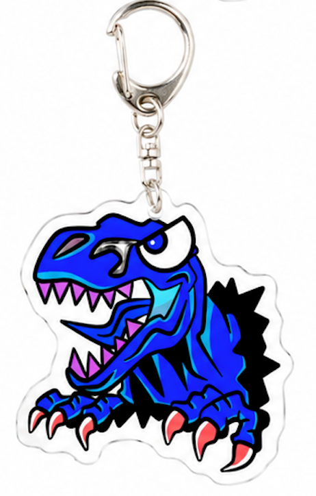 恐竜 アクリルキーホルダー DinoRenny SUE 全6色 50mm