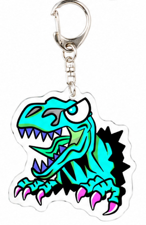 恐竜 アクリルキーホルダー DinoRenny SUE 全6色 50mm