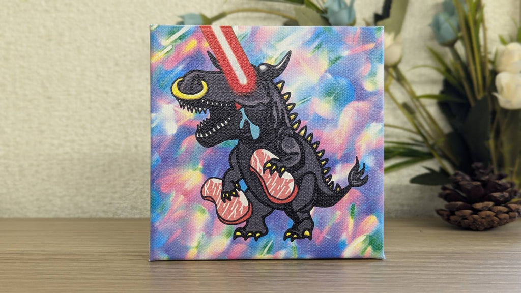 【キャンバス】旅する恐竜スーさん＠神戸 神戸牛コラボ