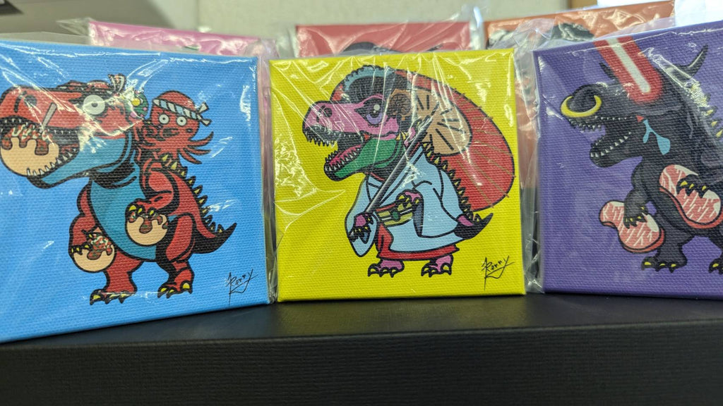 【キャンバス】旅する恐竜スーさん＠神戸 神戸牛コラボ