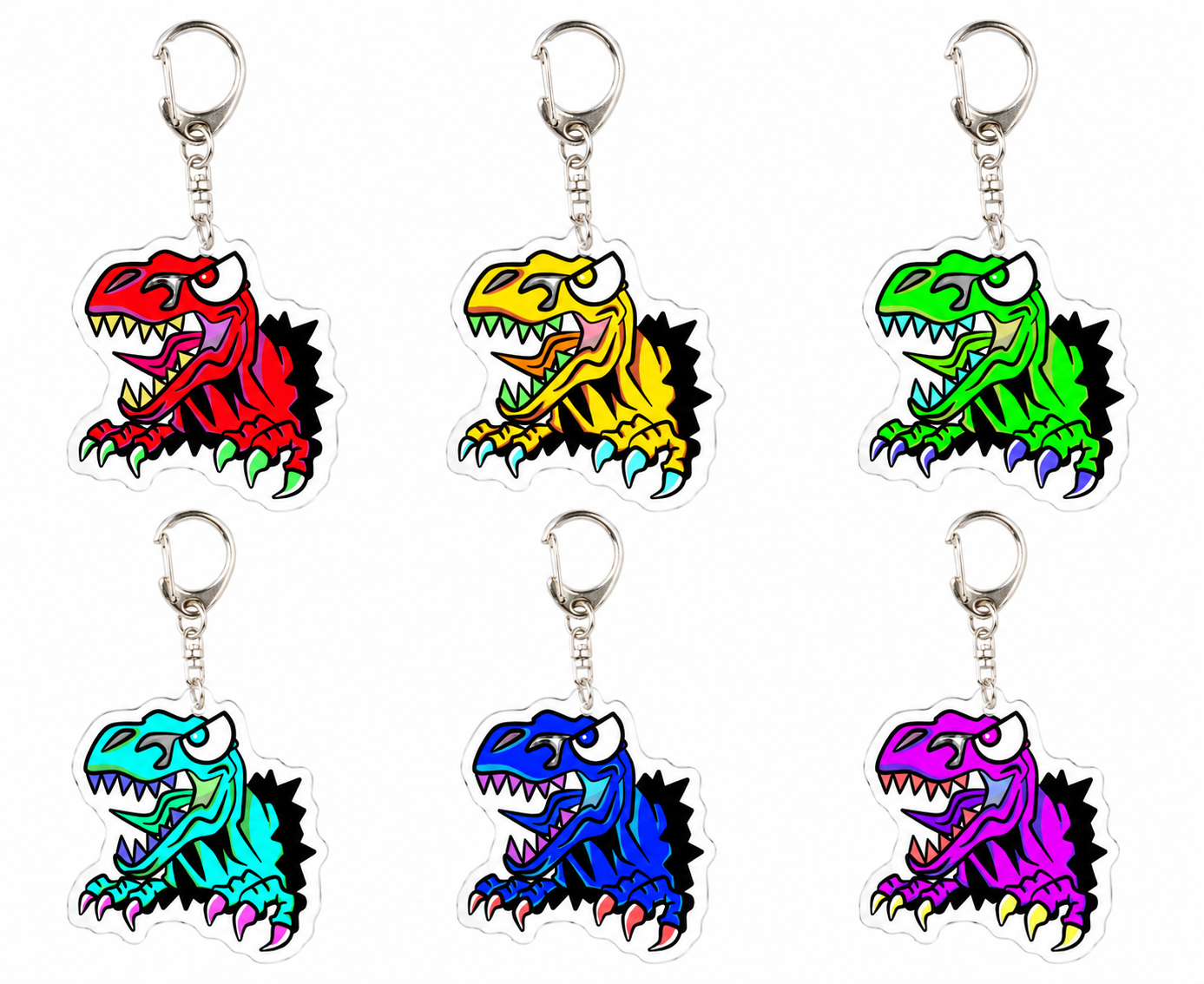 DinoRenny SUE アクリルキーホルダー コンプリートセット（全6色）