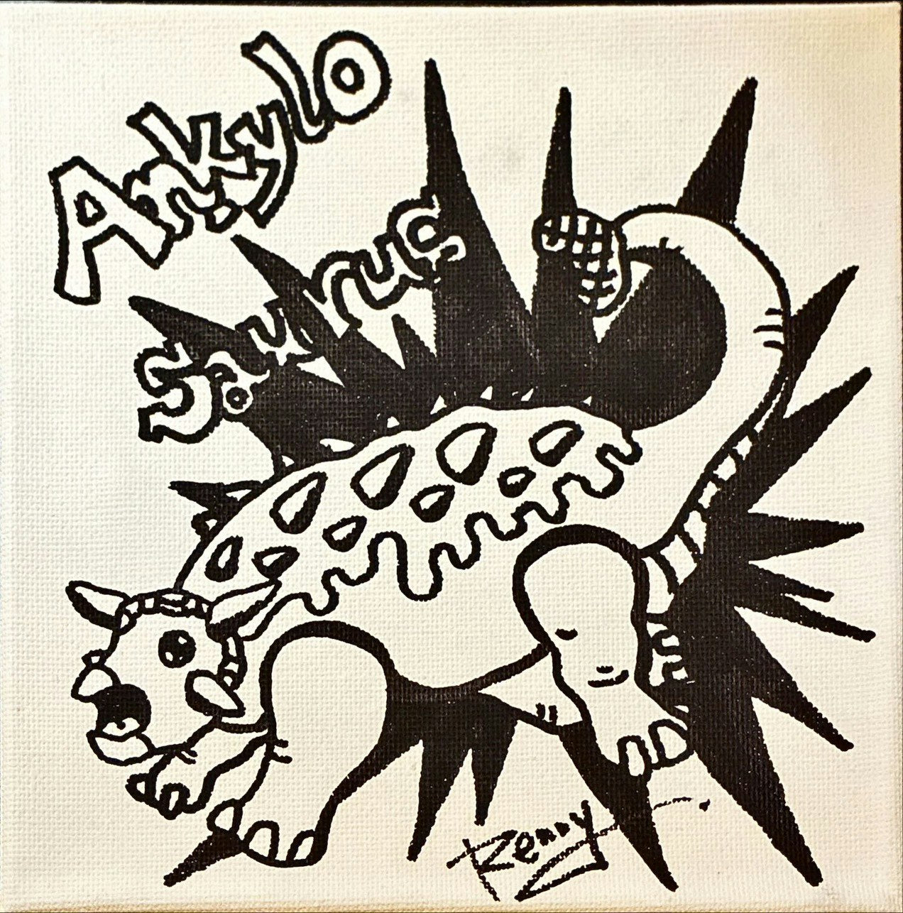 アンキロサウルス ライブドローイング NFTアート作品