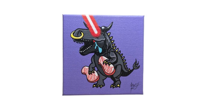 【キャンバス】旅する恐竜スーさん＠神戸 神戸牛コラボ