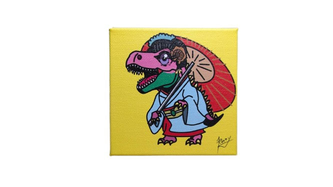 【キャンバス】旅する恐竜舞妓スーさん＠京都